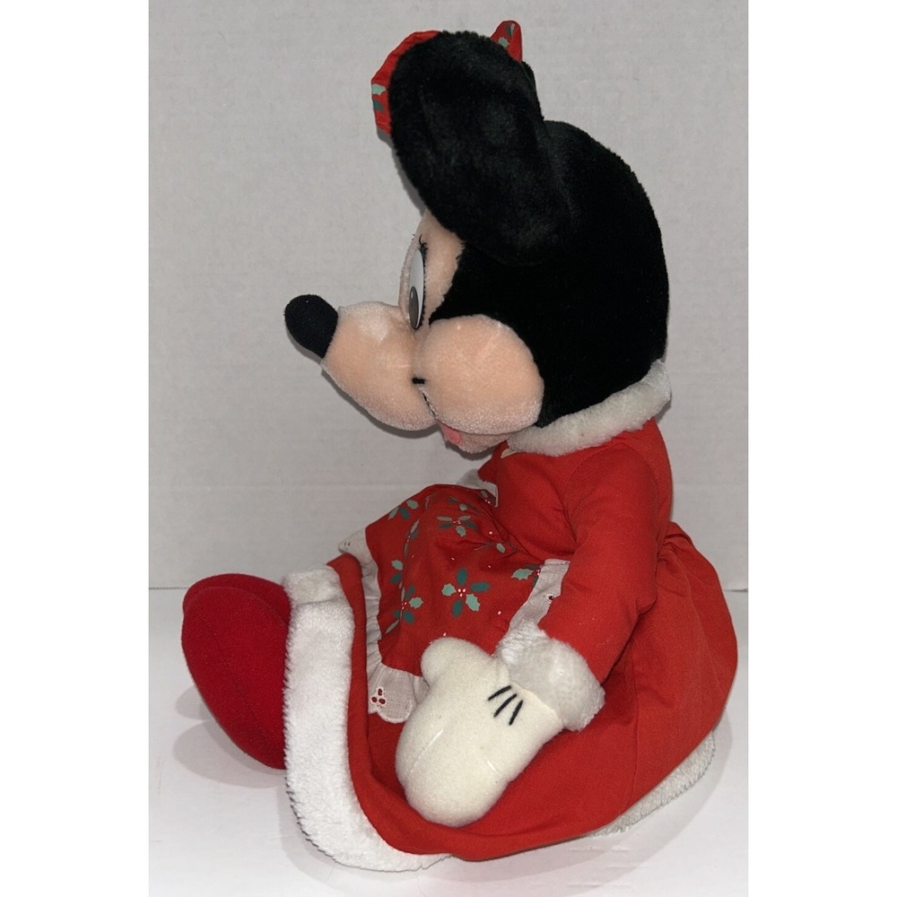 Applause Walt Disney Company Minnie Mouse Plush Mrs Claus Christmas Vintage - Picture 4 of 11